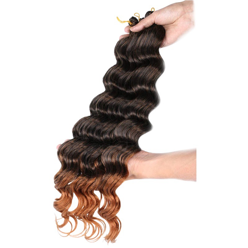 ONDA profunda crochet trenza pelo peluca transfronteriza Curl francés fibra química agarre del pelo trenza