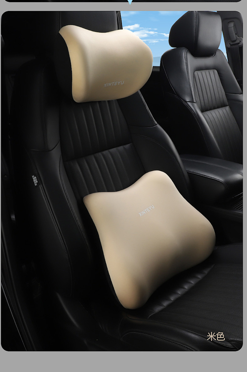 Car Lumbar Support Car Driving Headrest Seat Backrest Car Cushion Driving Lumbar Support Waist Support Pillow Lumbar Support