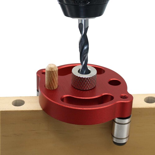 Woodworking vertical center hole positioner 3-10mm self-centering round wood tenon splicing drilling positioning DIY tool