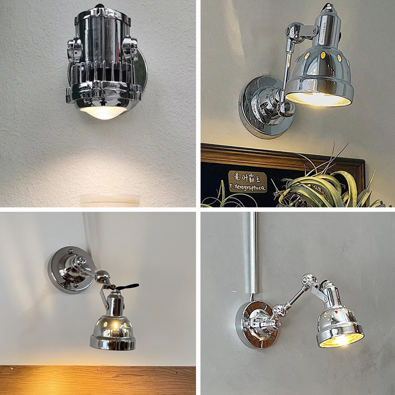 Vintage-Style Cafe Showroom Store Entrance Background Wall Lighting Spotlight Loft Clothing Store Corridor Cast Aluminum Wall Lamp