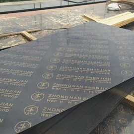工地浇筑模板平整双面覆膜板清水模板黑色面建筑及桥梁工地用