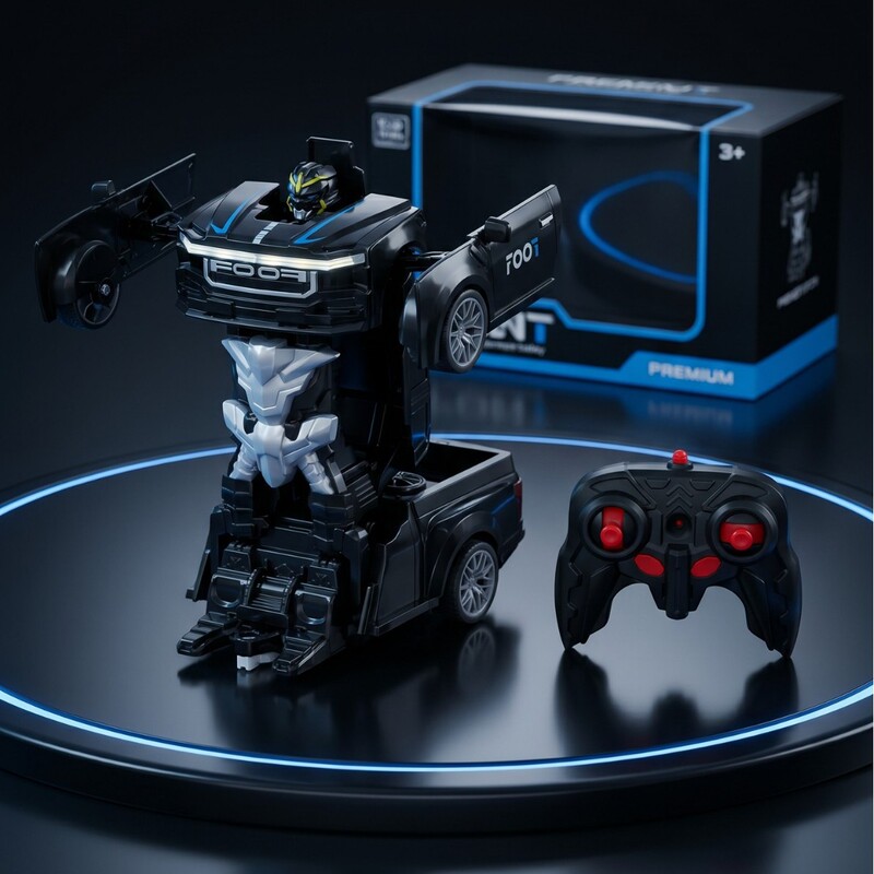 Cross-Border One-Touch Transforming Remote Control Car 2.4g Raptor F150 Remote Control Car Toy Racing Car Children's Cyber Pickup Truck Cross-Border One-Touch Transforming Remote Control Car 2.4g Raptor F150 Remote Control Car Toy Racing Car Children's Cyber Pickup Truck