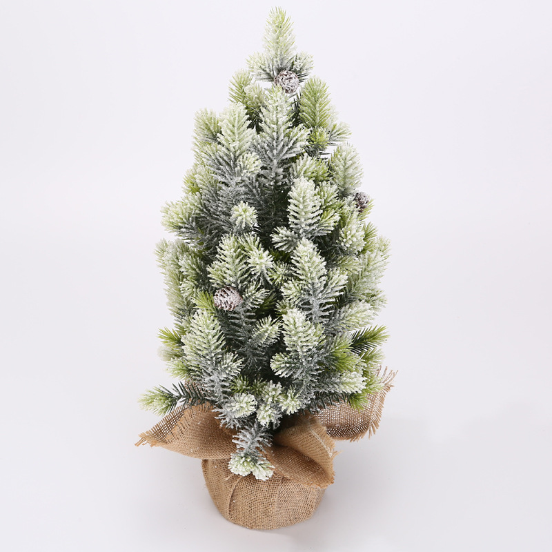 50cm flocado árbol de Navidad Tipo C