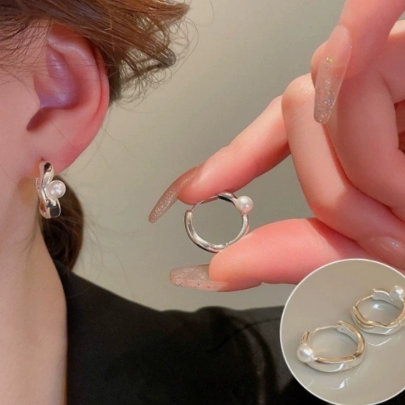 Drop Earrings, Minimal Universal Design, Copper Base with Silver Plating, Lightweight 6 g