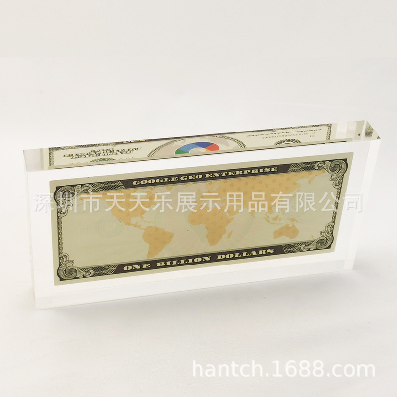 Double-sided Non-marking Photo Frame Hot Pressed Photo Frame Built-in Non-marking Photo Crystal Glue Photo Frame Hot Pressed Acrylic Gold Foil Printing