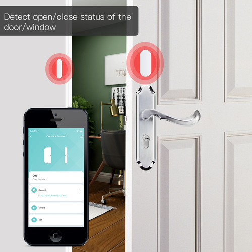 Doodle ZigBee Smart Door Magnet Sensor App Control Wireless Door and Window Sensor Magnetic Alarm Detector