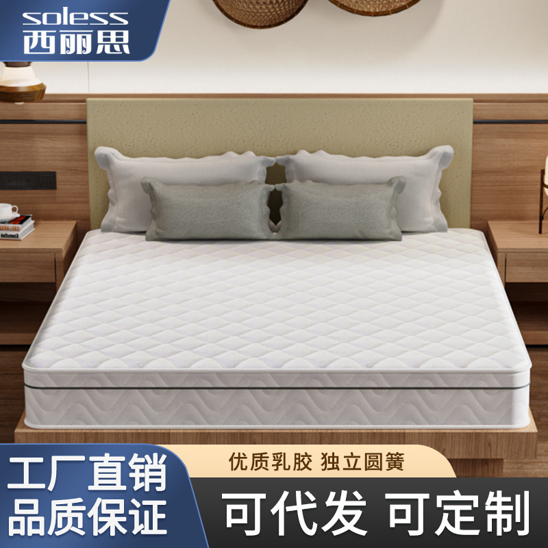 Customizable Flame-Retardant Latex Spring Mattress Egg Cotton Hotel Dormitory Homestay Home Use Sponge High Elasticity Customizable Flame-Retardant Latex Spring Mattress Egg Cotton Hotel Dormitory Homestay Home Use Sponge High Elasticity