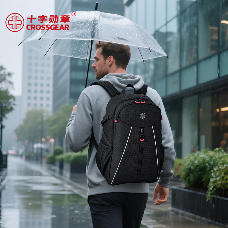 十字勋章瑞士军刀批发15.6寸双肩包通勤多功能电脑包户外出行商务