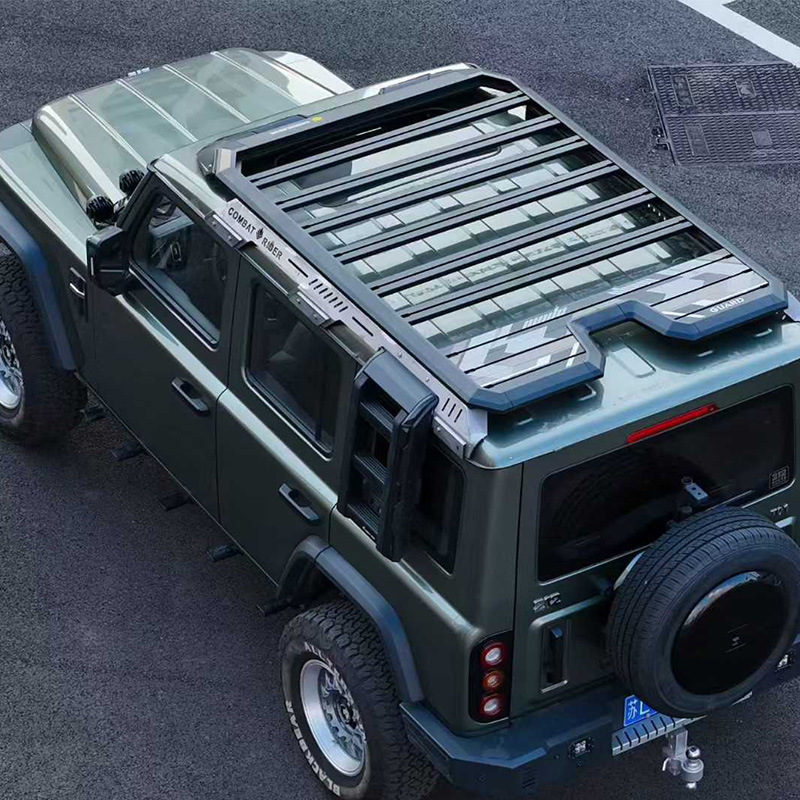 Beijing 212 roof rack ladder side account off-road modification roof expansion platform storage rack travel rack