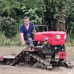 履带式旋耕机打田机柴油耕地农用起隆犁地机水旱乘坐式微耕耙田机