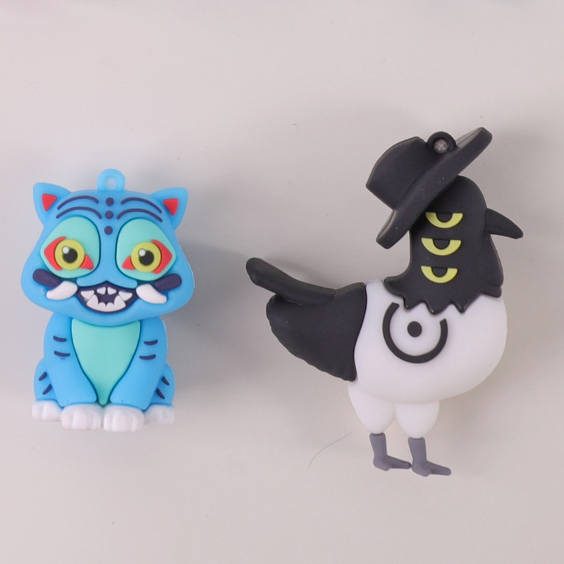 新款跨境猎魔女团K-POP周边PVC软胶钥匙扣挂件卡通动漫周边小礼品|undefined
