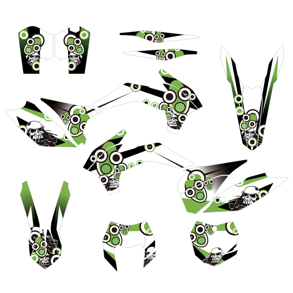 Adaptación EXC XCW XCF-W 2014 Motocross fondo pegatinas gráficas pegatinas impermeables