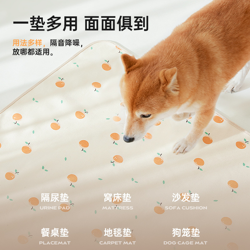 Transfronterizos nuevos cojines de orina de gatos no reverse osmoción niña no húmeda lavable con agua anti-bolizante cojines de diafragma transpirables para mascotas