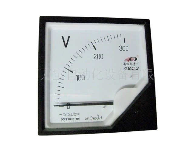 供应 小表头 机械表头 指针表 指针机械电压表42C3 300V(图)