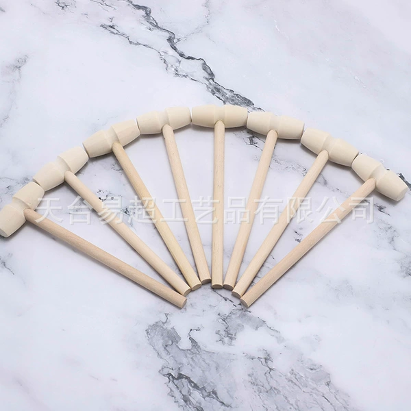 No. 1 small flat-head wooden hammer 14cm*4.2cm*1.9*0.8 (11g)