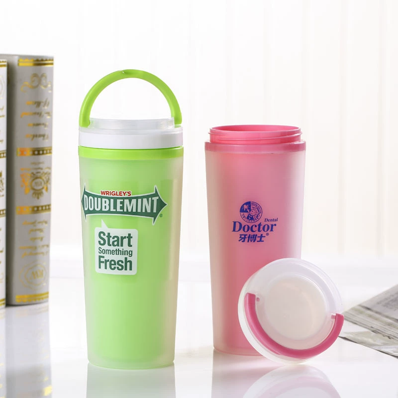 Пластиковая чашка двухслойная чашка рекламная чашка может быть напечатана PP чашка юбилея