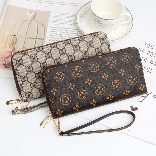Large capacity zipper wallet women's long fashion women's wallet clutch bag new mobile phone bag Korean version coin purse