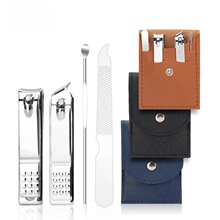 批发不锈钢指甲刀套装指甲钳4件套指甲剪修甲工具福利品套装logo