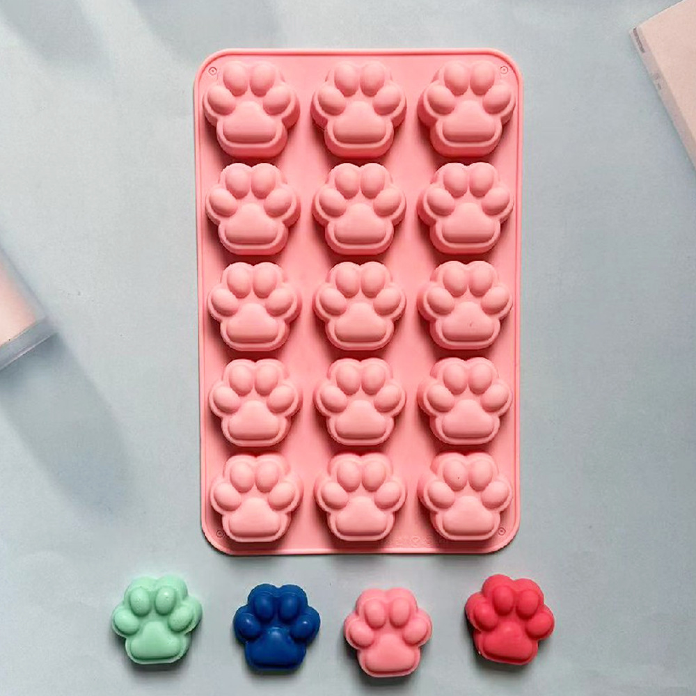 15 garras de gato 360 molde de silicona para pastel de chocolate molde de gelatina torta molde de pan herramientas de horneado