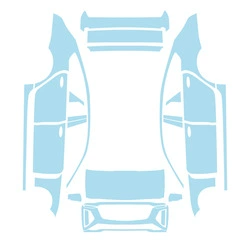 23-26 Cadillac Ct6 Invisible Car Cover Tpu Pre-Cut Paint Protection Film Anti-Scratch (Car paint protective film) - transparent-tpu-23-26-cadillac-ct6