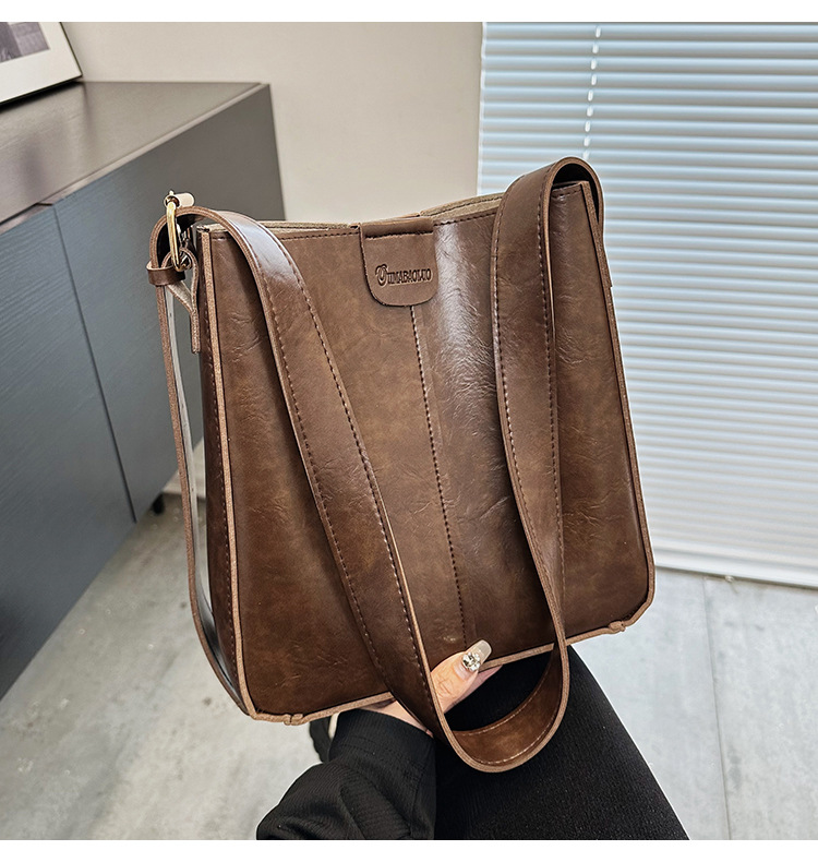 New fashionable and versatile women's single-shoulder bag and women's bag, a best-selling large-capacity bucket bun for European and American foreign trade undefined