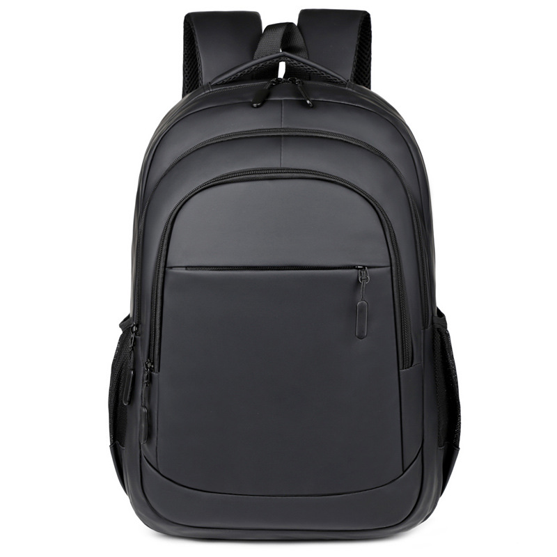 Mochila simple de alta calidad 2025 bolso de computadora de negocios de color sólido bolso de escuela de estudiante de gran capacidad bolso de viaje resistente a las salpicaduras
