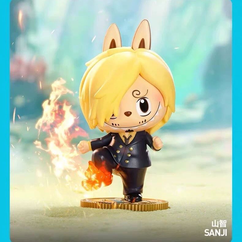 Bubble Mart THE MONSTERS LABUBU SAYING Série Caja ciega LABUBU One Piece juguetes hechos a mano