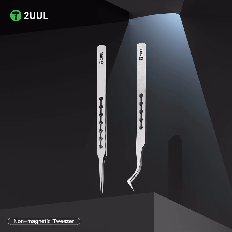 2UUL TW21 Безмагнитный пинцет Ультра-прецизионный нескользящий с отверстием
