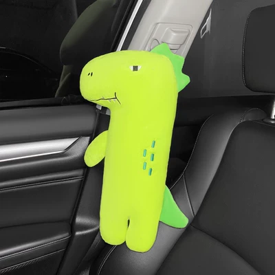 Seat belt shoulder pad, multifunctional cartoon cute car sleeping - green-dinosaur-shoulder-pillow-4420cm
