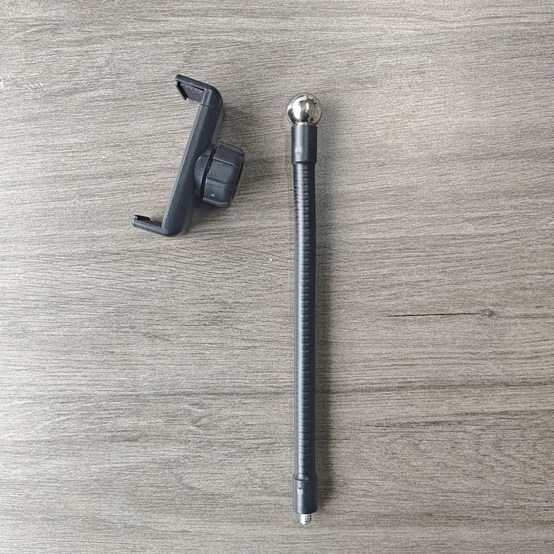 Mobile phone live support camera bracket accessories 360-degree curved vertical shooting metal hose ball-type mobile phone clip