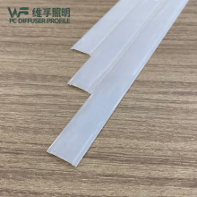 超薄乳白色透光pc罩橱柜灯线条灯罩可长条可成卷料发光面罩18面宽