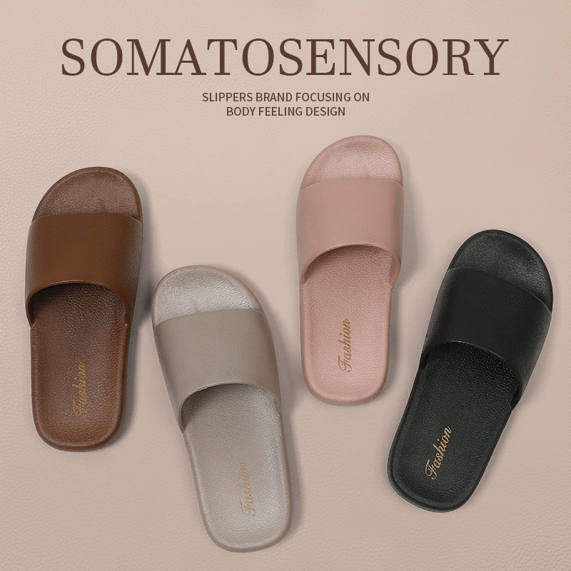 Женские универсальные домашние нескользящие легкие тапочки Four Seasons с мягким дном для дома и улицы, бесшумные парные тапочки, мужские оптом