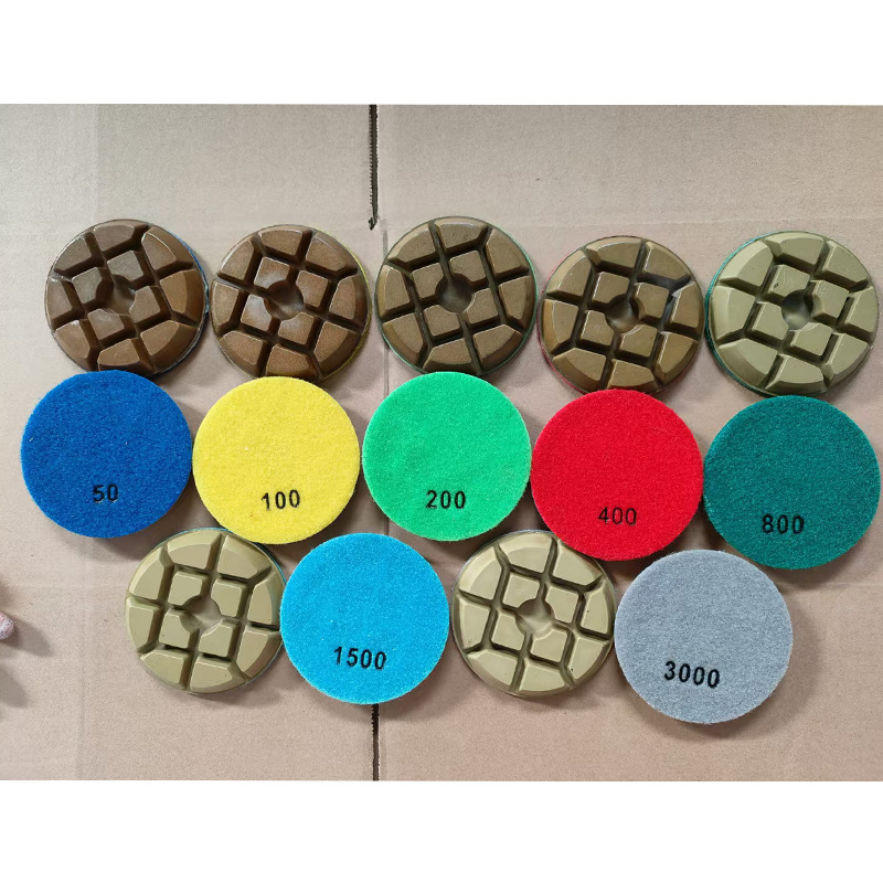 4寸混凝土干磨片树脂磨片打磨片抛光片水磨片固化地坪专用加厚