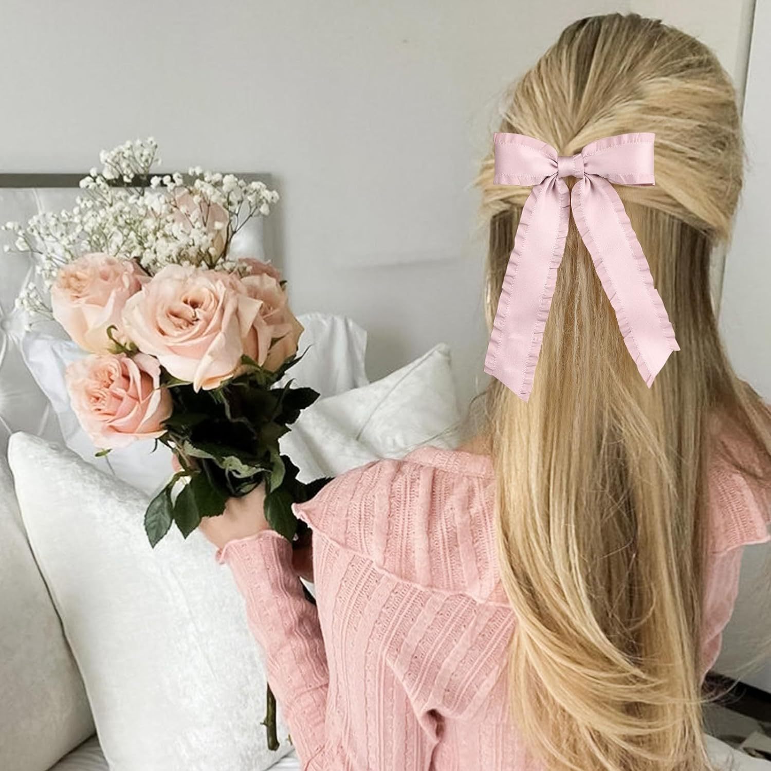 Hair Clip Hair Accessories Type Women's Simple Style Classic Style Bow Knot Alloy Cloth Handmade Hair Clip