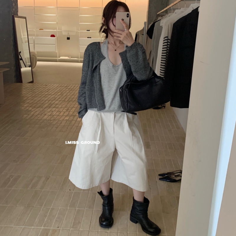 I MISS2025秋季新款设计感条纹假两件针织开衫女宽松显瘦毛衣外套|undefined