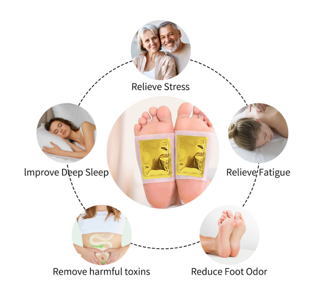 Honey Foot Patches with Wu Zhu Yu and Fu Ling 30 Pieces Herbal Foot Care specifications