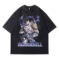 TKPA Street National Fashion Brand Футболка с короткими рукавами в стиле ретро с мультипликационным принтом Мужская и женская футболка в стиле хип-хоп Хип-хоп Пара Футболка с половинным рукавом