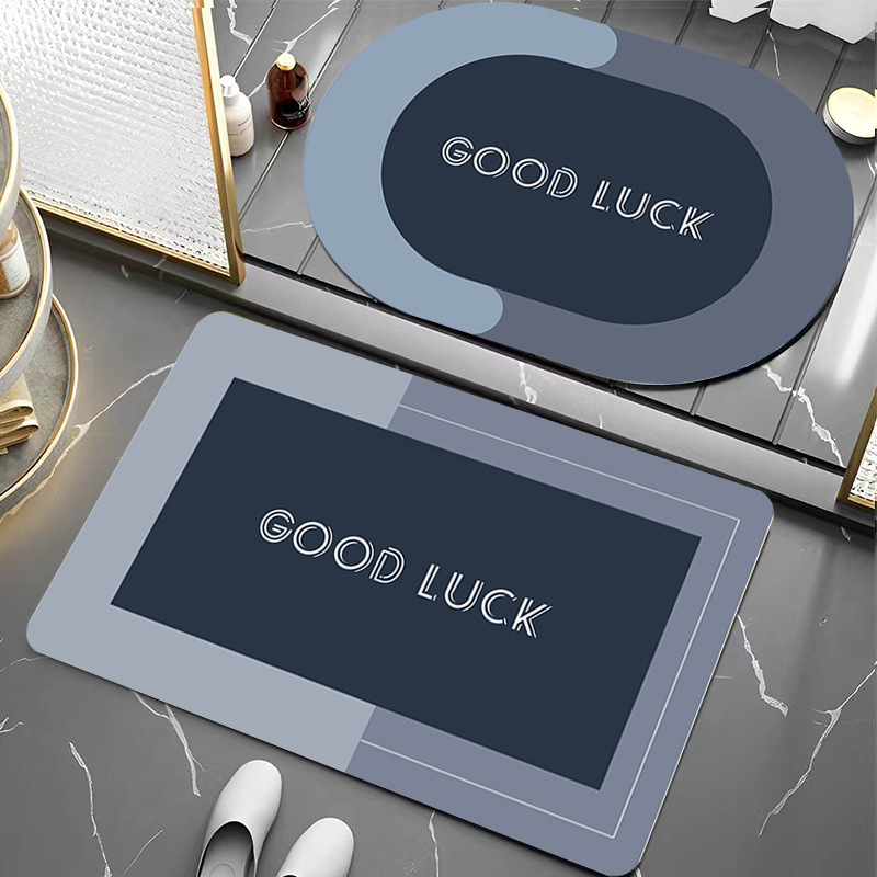 simple esterilla antideslizante de absorción de agua esterilla de suelo de baño esterilla de suelo de baño esterilla de suelo antideslizante de color sólido