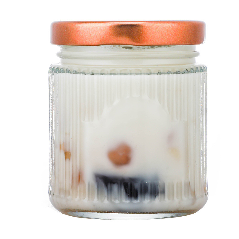 厚い密封ガラス新鮮煮込み分注瓶縦紋燕巣瓶貯蔵タンク蜂蜜缶ジャム瓶唐辛子瓶|undefined