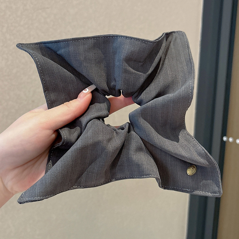 Lazo para el cabello de intestino grueso de encaje de alta calidad de Corea para mujer, banda elástica y duradera, bufanda cuadrada de todo fósforo, cuerda para la cabeza, accesorios para el cabello