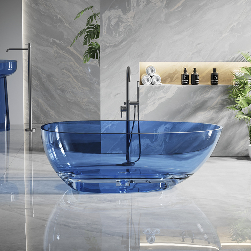 Crystal transparent bathtub home independent Internet Celebrity Hotel B & B double resin bathtub spot supply bathtub Crystal transparent bathtub home independent Internet Celebrity Hotel B & B double resin bathtub spot supply bathtub