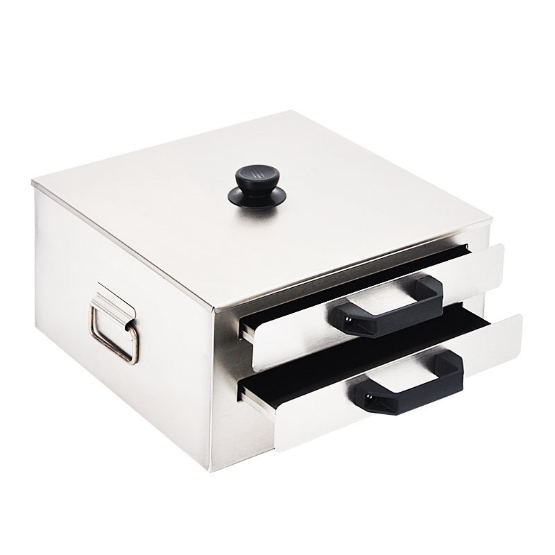 Máquina de fideos de arroz, pequeña barra de acero inoxidable, soporte de cajón, máquina doméstica de vapor Guangdong, máquina de piel fría, doble capa de salchicha, cocción de doble plato