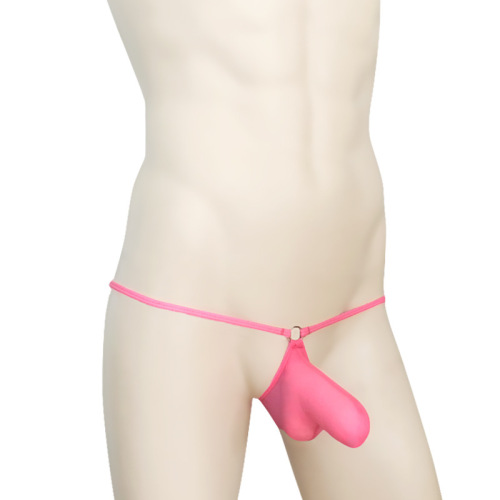 New Men's Elephant Decorative Triangle Pants Sexy Low-Waist Thin Belt Ice-Silk Elastic Underwear W302