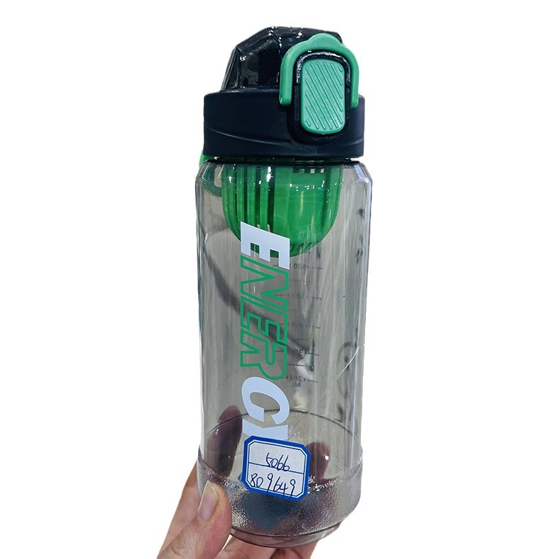 Fabricante de Baijia Taza de té al por mayor para estudiantes de alto valor Taza deportiva portátil Taza de agua de plástico simple Separación de té