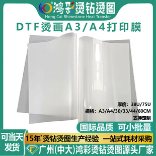 A3/A4 White Ink Offset Heat Transfer Printing Film Single and Double-Sided Film Dtf Hot Stamping Film Digital Direct Spray Pet Film Sheet