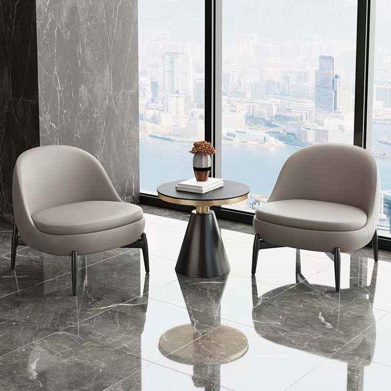 Nordic negotiation tables and chair group coffee shop business sales office reception sofa chair balcony beauty salon single chair 2