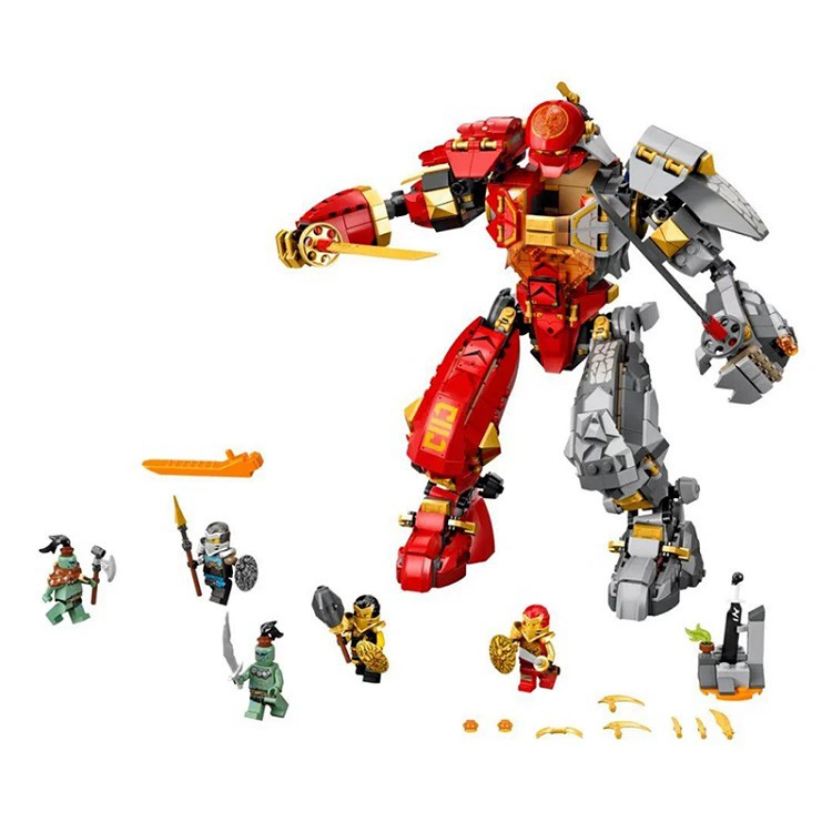 Фантом Ниндзя Сезон 13 Пламенная Земля Меха 71720 Набор构 assembled building block toys