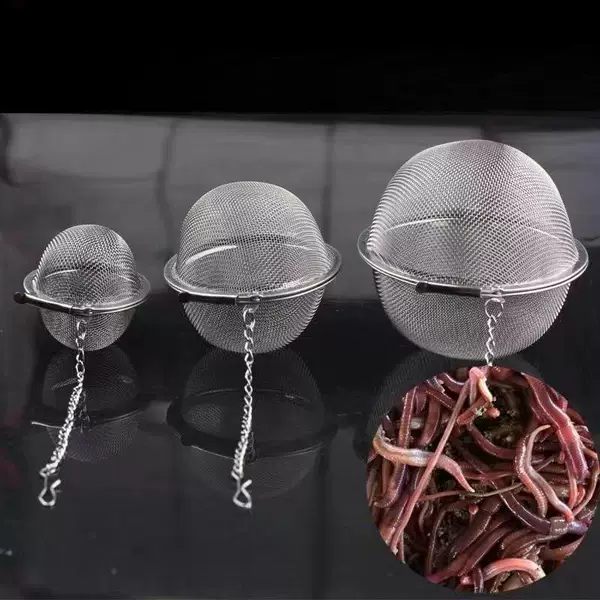 Catering string hook bait cage, long-range thrower, yellow catfish mesh bait cage, kitchen gadget