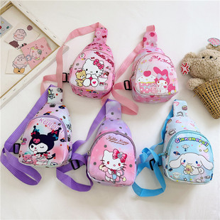 Western style boys and girls waist bag fashionable gift bag cute children's chest bag new cartoon coolomi shoulder messenger bag
