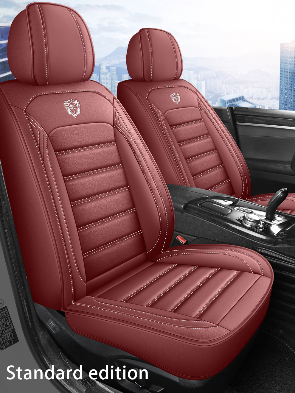 Cross-Border Amazon Car Seat Cushion, All-Season, Full Leather, Fully Covered, Wear-Resistant, Breathable, Car Interior Seat Cushion Cover